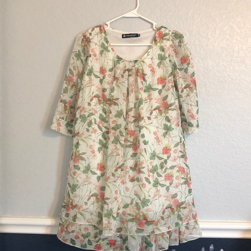 Allegra K extra small floral dress. Barely used. Perfect condition. No stains.